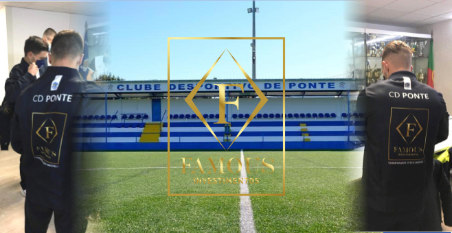 A Famous Investimentos é patrocinadora do Clube Desportivo de Ponte